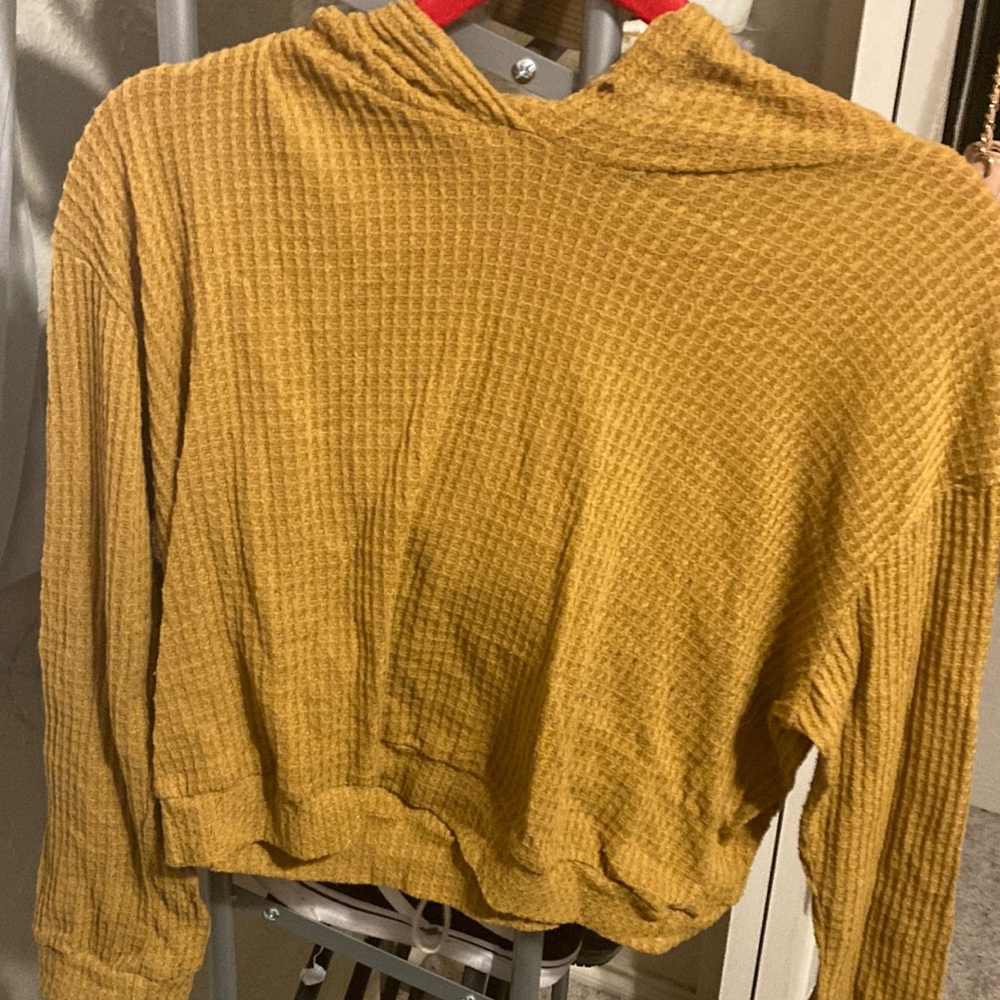 Gold crop top